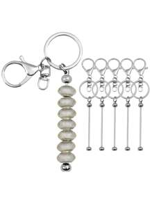 5 Pieces Keychain Bars For Beads - DIY Beadable Keychains Bars Making - Beadable Keychain - View 17