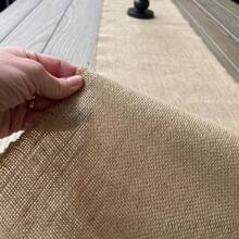 1pc 30 X 275cm Thick Linen Burlap Table Runner, Khaki Color Farmhouse Style For Christmas, Valentine's Day, Thanksgiving, Vintage Wedding Decor, Engagement, Bridal Shower, Birthday Party, Anniversary, Dining Event, Farmhouse Decor, Family Gathering