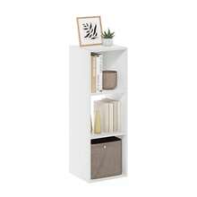 Pelli 3x1 Cubic Storage Cabinet, Espresso, Versatile Room Storage Furniture, Cube Shelf Organizer, Bedroom White Shelves, Tabletop Book Shelf, And Etagere For Room Organization - White - View 5