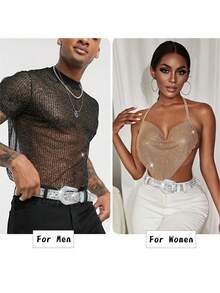 rongkepolo Thắt lưng trang trí đá Rhinestone, thắt lưng phong cách Y2K, thắt lưng BB Unisex, thắt lưng cao bồi miền Tây sang trọng cho nam và nữ, phù hợp cho thời trang thường ngày, tiệc tùng và lấp lánh cá nhân hóa - Bạc - Xem 1