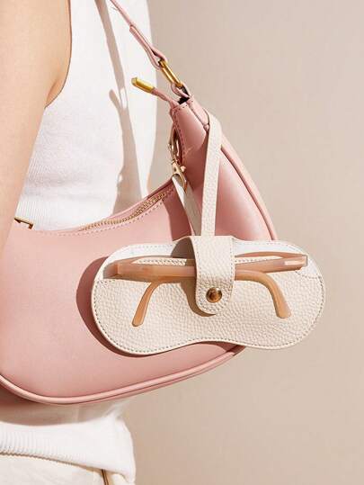 Leather Glasses Case, Anti-Scratch, Anti-Pressure Sunglasses Protective Case, Pouch Glasses Case Holder Organizer Storage Eyeglass Case Protective Case Glasses Bag Sunglasses Pouch For Travel Vacation Cruise Summer Holiday Travelling Bag Travel Stuff Essentials For College Dorm Home School Hotal Travel Kit