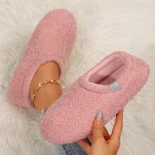 Women's Slippers Boots Memory Foam Fuzzy Booties House Shoes Winter Warm Indoor Outdoor - 粉色 - 查看 7