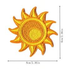Mặt trời chiêm tinh Hippie Punk Rock Hoạt hình Phiêu lưu ngoài trời Nhãn dán Miếng vá may vá DIY Quần áo Thêu May Vá vải ủi Miếng vá huy hiệu trang trí cho quần áo, giày dép, túi xách Halloween Mùa hè, trường học - Nhiều màu - Xem 2