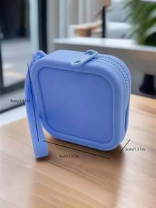 1 túi đựng đồ bằng silicon màu Macaron có khóa kéo - Chống nước, Nhẹ, Chống phai màu - Hoàn hảo để đựng son môi, tai nghe và chìa khóa với túi khóa kéo không lótHộp đựng đồ trang sức, Hộp đựng đồ trang sức, Hộp đựng đồ trang sức cho phụ nữ và trẻ em gái, Giá đựng đồ trang sức, Lý tưởng để đựng hoa tai, vòng cổ, nhẫn và phụ kiện cưới trong lễ Halloween; Cũng thích hợp để trang trí nhà cửa và quà tặng phù dâu - Nhiều màu - Xem 7