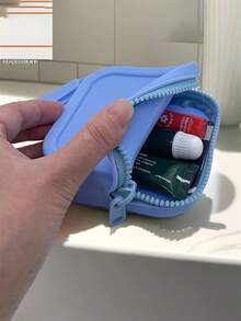 1 túi đựng đồ bằng silicon màu Macaron có khóa kéo - Chống nước, Nhẹ, Chống phai màu - Hoàn hảo để đựng son môi, tai nghe và chìa khóa với túi khóa kéo không lótHộp đựng đồ trang sức, Hộp đựng đồ trang sức, Hộp đựng đồ trang sức cho phụ nữ và trẻ em gái, Giá đựng đồ trang sức, Lý tưởng để đựng hoa tai, vòng cổ, nhẫn và phụ kiện cưới trong lễ Halloween; Cũng thích hợp để trang trí nhà cửa và quà tặng phù dâu - Nhiều màu - Xem 3