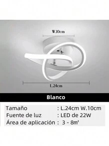 Lámpara Techo Baño Led Regulable Lus Moderna Colgante 3modos - Blanco - Ver 4