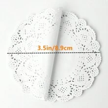 100pcs, White Paper Doilies, Disposable Paper Lace Doilies For Food Decorative Doilies Placemats For Table Wedding Birthday Cakes Desserts Food Decoration - Assorted Sizes (Round Rectangle Oval Heart) Air Fryer Kitchen Air Fryer Liners Air Fryer Paper Airfryer Air Frier - White - View 20