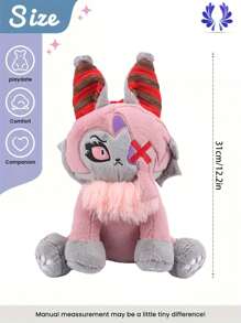 Giocattolo di peluche soffice con personaggio a cartone animato, 31cm/12.2in, peluche di gatto anime, regali creativi per bambini per feste di compleanno, decorazione domestica per ragazze, decorazione natalizia