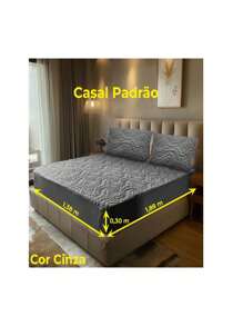 Mattress Cover Mattress Protector Pattern Couple - Xám - Xem 2