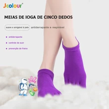 1 Pair Of Five Finger Short Socks For Women, Random Color - 紫色 - 查看 2