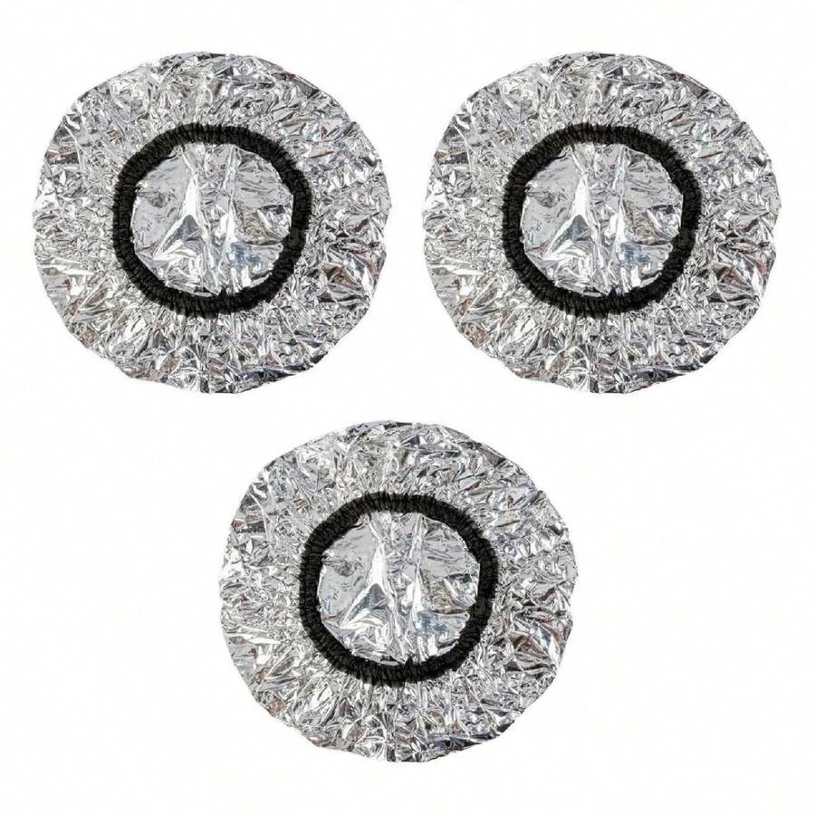 Kit 3 Metallic Caps - Ideal For Hair Treatments - 白色 - 查看 1