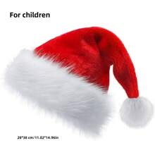 Plüsch Weihnachtsmann Mützen für Männer und Frauen zum Wärmen, Weihnachtsmann Mütze, Weihnachts- und Neujahrsdeko, Weihnachten