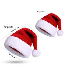Plüsch Weihnachtsmann Mützen für Männer und Frauen zum Wärmen, Weihnachtsmann Mütze, Weihnachts- und Neujahrsdeko, Weihnachten