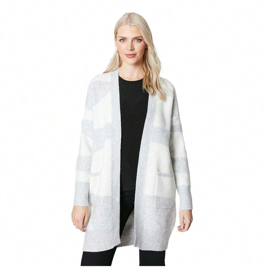 Principles Womens/Ladies Edge To Edge Cardigan (Grey) - Grey - View 1