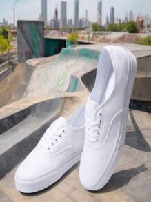 Tênis VNS Authentic E Sapatilha Slep On Lançamento Preto e Branco Masculino Feminino