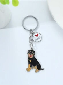 1pc Metal Fashion Hot Pet German Shepherd Dog Keychain Dog Pendant Animal Enamel Keyring Women Bag Jewelry Girls Boyfriend Souvenir Car Accessories Bag Charm School Animal Cute Goth Y2k Christmas Gift Ideas Bag Accessories Lanyards With Id Holder Car Accessories Bag Charms - Multicolor - View 10