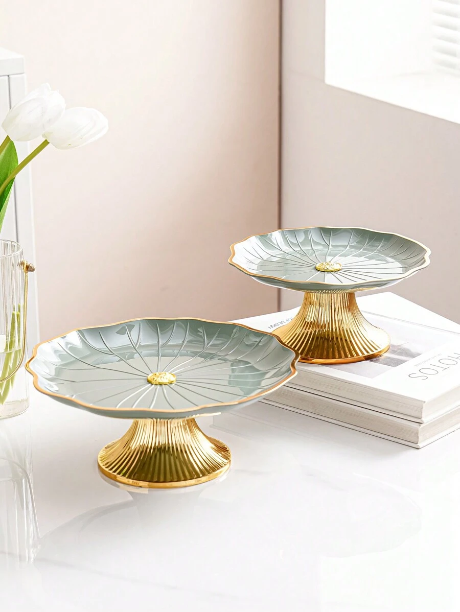 1 件高架托盘、蛋糕架、甜点托盘、面包托盘、厨房收纳托盘、餐桌装饰托盘、万圣节圣诞礼物婚礼派对节日装饰托盘 - 彩色 - 查看 1