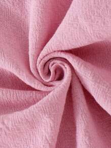 Infant Girls' Cute Ruffle Trim Long Sleeve Romper, Socks & Bow Accent, Spring/Fall - Baby Pink - View 9