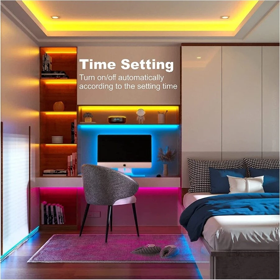 Contrôleur LED RGB Avec Télécommande IR 21 Touches - Pour Bandes LED WS2811/WS2812B - DC 5-24V