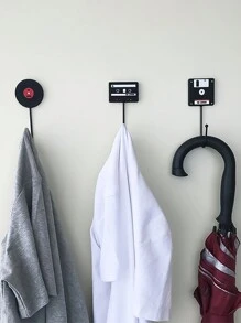 1st vintage dörrkrokar för hörlurar, skivor/band/skivor stil spikfria krokar för kontorsskåp, arbetsrum, e-sportrum - Multifärgad - Visa 1