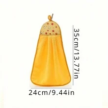 1 chiếc khăn tay sợi siêu mịn bằng vải lông cừu san hô, siêu thấm hút, vải lau, khăn ướt, khăn lau bếp - Nhiều màu - Xem 5