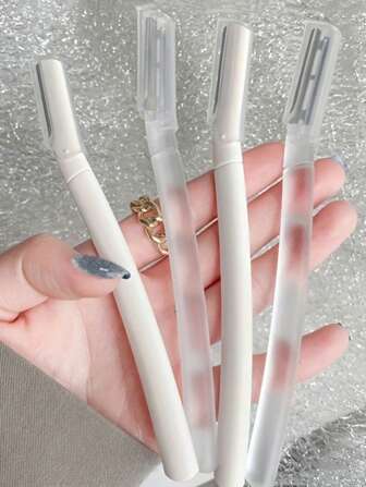 4 st ögonbrynsrakhyvel, ansiktsrakapparat för kvinnor, ögonbrynstrimmer, exfolierande verktyg för glödande hud, smink, billigt, rumsinredning, sminkbord, resor, sovrum, sminktillbehör, ögonbrynsrakhyvel, billigt, presenter, smink, sminkverktyg, billiga saker, presenter, presenter till kvinnor, julklappar