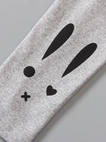 3pcs/Set Girls Basic Rabbit Print Leggings, Stylish & Minimalist, Suitable For All Seasons - Multicolor - View 9