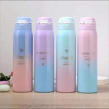 Bottle With Straw Stainless Steel Lock Lid System 500 ML - Nhiều màu - Xem 4