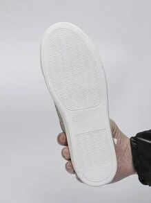 Women's Outdoor Casual Canvas Sneakers, Comfortable & Versatile Lace-Up Side Zipper Skate Shoes