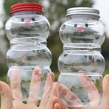Botellas de jugo de Navidad, tarros con forma de muñeco de nieve Botellas de agua reutilizables de plástico, jarras de caramelos, botellas de leche, recipientes transparentes para hacer jugo, beber Botellas vacías con mini bufandas para fiestas de Navidad, leche, té, bebidas 500ml Decoraciones de Navidad, Regalos de Navidad, Papel de regalo de Navidad, Artículos para fiestas de Navidad, Bolsas de regalo de Navidad, Etiquetas de Navidad - Multicolor - Ver 4