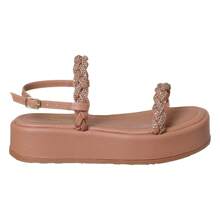 Women's Flatform Strass Papete Birken Comfort Platform Sandal - 棕色 - 查看 3