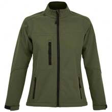 SOLS Womens/Ladies Roxy Soft Shell Jacket (Breathable, Windproof And Water Resistant) (Dark Green) - Dark Green - View 1