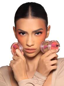 Rubor Individual Pink Up Rubor Compacto Mate Suave y de Larga Duración para Todo Tipo de Pieles 4g - 01 Real Coral - Ver 5