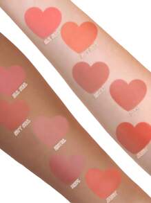 Rubor Individual Pink Up Rubor Compacto Mate Suave y de Larga Duración para Todo Tipo de Pieles 4g - 01 Real Coral - Ver 2