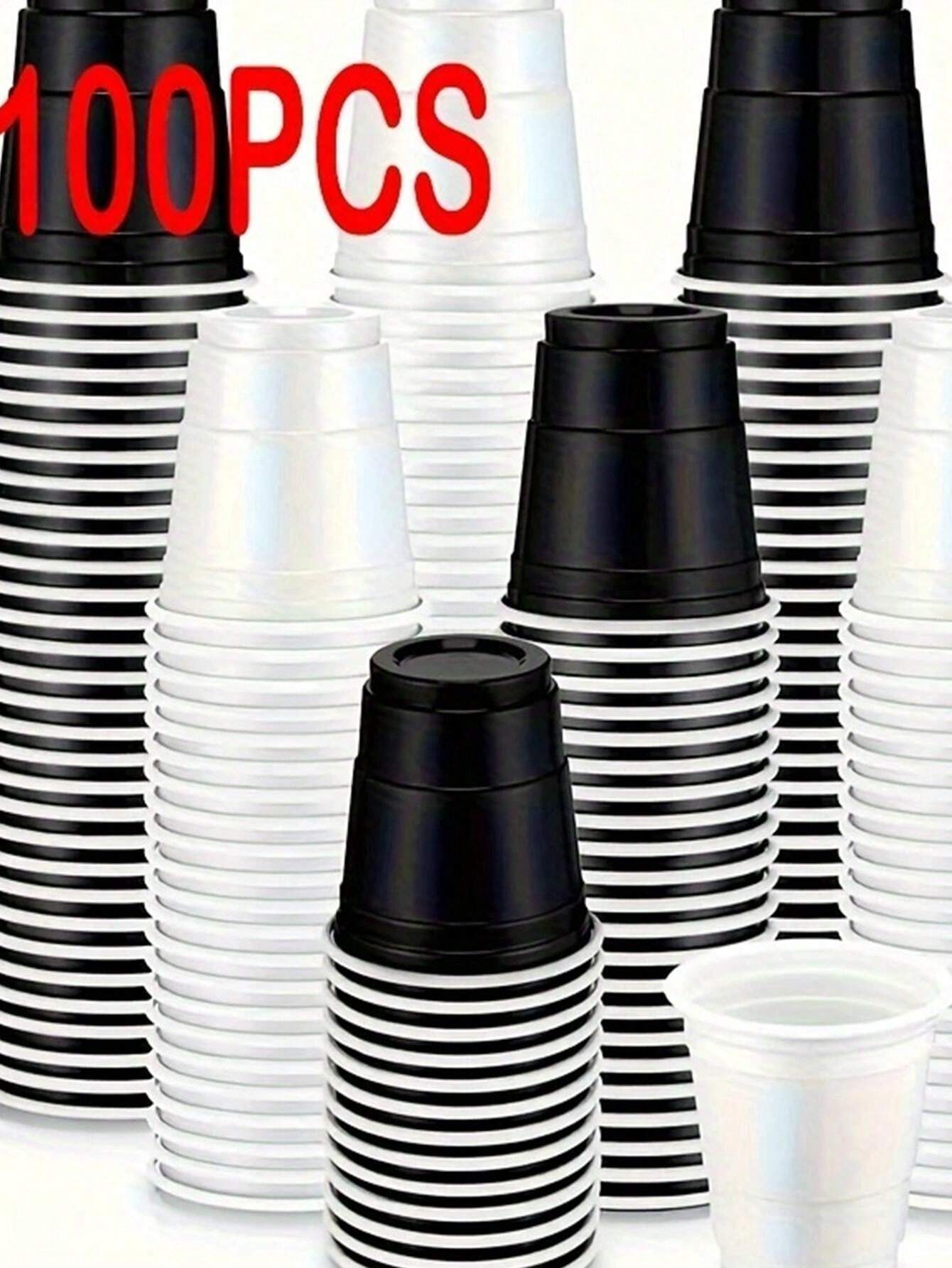 50/100pcs Random Color MultiPurpose 2oz Plastic Shot Glasses, Party