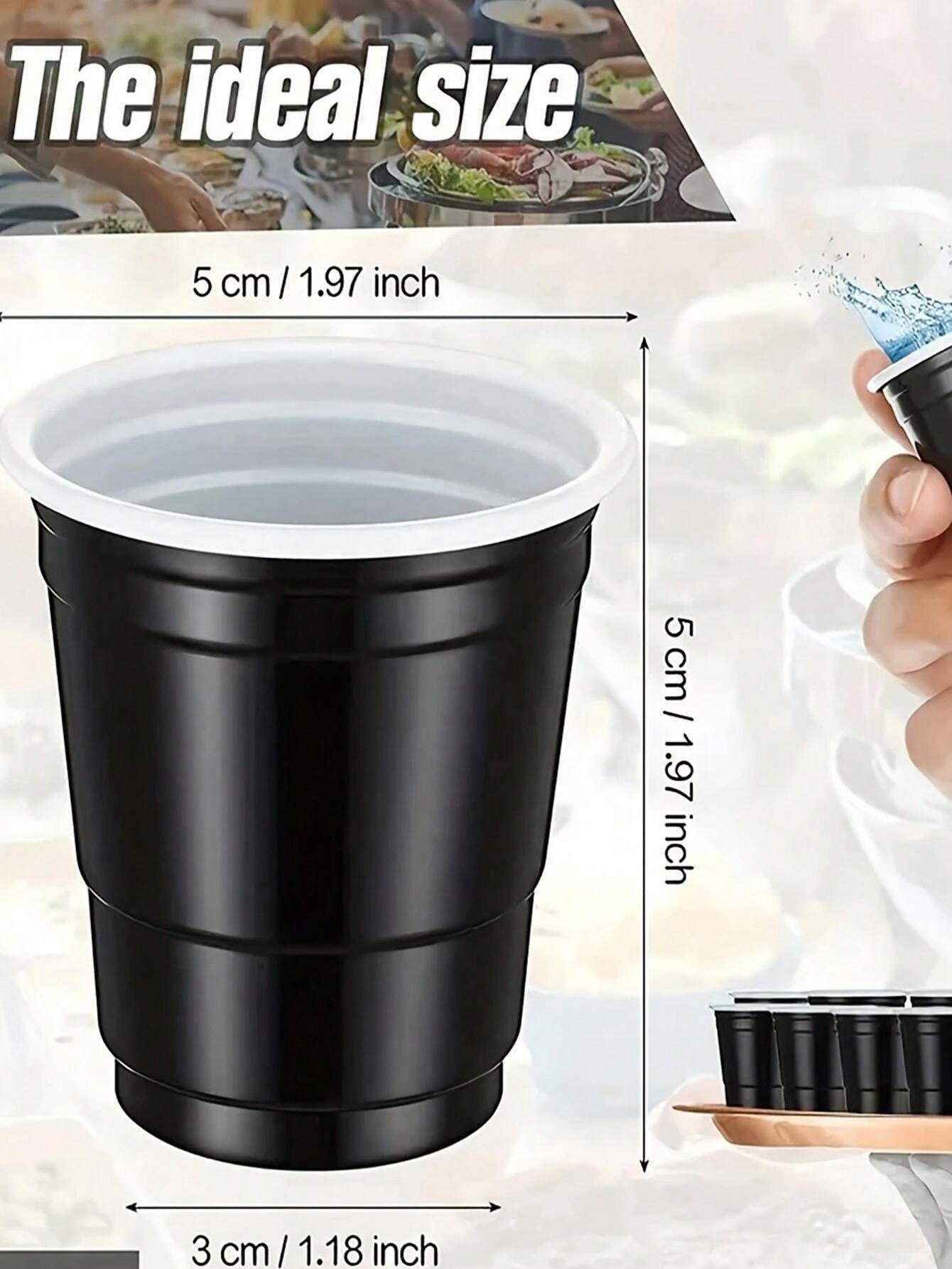 50/100pcs Random Color MultiPurpose 2oz Plastic Shot Glasses, Party