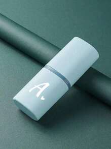 1pc Daisy Letter A-Z Portable Toothbrush Case, Keep Your Toothbrush Clean And On The Go!Travel Toothbrush Holder, Portable Toothbrush Cup Cover, Suitable For Travel, Camping, Business Travel, And School, Multi-Purpose Toothbrush Cup, Travel Wash Cup, Toothbrush And Toiletries Storage Kit, Minimalist Toiletries Storage Box, Travel Essentials, Bathroom Accessories, Household Items, And Storage Supplies - Baby Blue - View 5