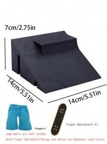 Vingertop Speelgoed 6-in-1 Vinger Met Vinger skateboard Kit Trap Volgen Met Vinger Rolschaatsen ( Vinger Skateboard Verstuur op Willekeurige kleur )