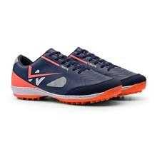 Society Football Boots Stitched Sole Does Not Come Off Synthetic Grass Best Quality - Orange - View 7