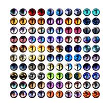 100pcs 6-12mm Photo Glass Cabochons Dragon Eyes Cat Eye Toys Handmade Dome Eyes DIY Jewelry Making Accessories - Eyes Glass Cabochons - View 4