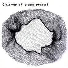2/3pcs Elastic Invisible Hair Nets, Suitable For Food Service, Ballet Buns, Sleeping - Black - View 4