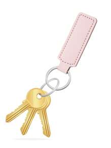 1/2/3/4/5pcs Solid Color PU Leather Keychain, Blank Keyring, Ring Bag Pendant Car Key Chain Accessories, Women Daily Gift, DIY Small Gift Supplies - Multicolor - View 8