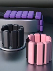 MEIYIXING 1 Pair Of Luminous Wrist And Ankle Weight Sets, Safer For Night Training, 1 Pound (450 Grams), 2 Pounds (920 Grams), Adjustable Fitness Weights, Resistance Training Straps, Pink Silicone Skin-Friendly Material, Wearable Aerobic Exercise Equipment For Both Men And Women Gym Accessories - Multicolor - View 3