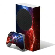 Series S Game Console Skin Sticker - Scratch Resistant, Water-Resistant, Vibrant Full Coverage Decal For Ultimate Protection And Personalization(Lightning, Geometric, Ink Drawing, Wood Color Style) - Multicolor - View 16