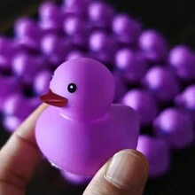 30PCS Evil Witch Rubber Duck With Purple Lips - Perfect For Halloween Decorations, Party Gifts, Car Hangers, And Bathroom Water Ducks - Multicolor - View 7