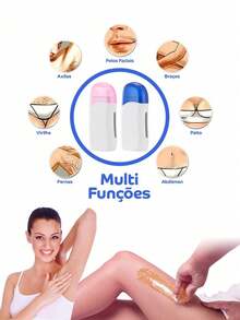 Professional Temperature Depilatory Wax Heater Hair Removal With Hard And Soft Wax - 白色 - 查看 4