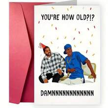 Tarjeta de cumpleaños con meme humorístico "¡¿Cuántos años tienes?!" para cualquier persona | Felicitación graciosa de celebración con sobre | Tarjeta de cumpleaños unisex