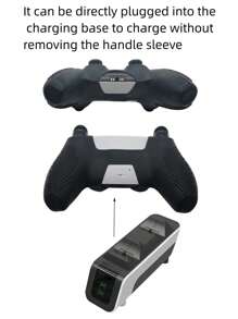 1pc PS5 Controller Storage Bag + 1pc Game Protective Cover + 2pcs Joystick Cap Set, Non-Slip, Anti-Scratch, Sweat-Resistant, Dust-Proof, Comprehensive Protection, Enhances Gameplay Experience - Multicolor - View 6