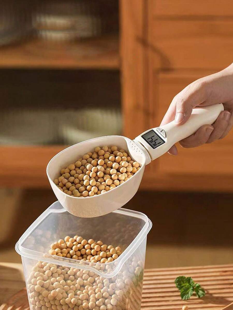 1pc 800g Electronic Kitchen Scale, Home Digital LCD Display Measuring Spoon, Foldable Food Scale