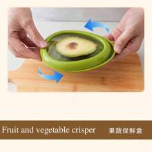 Large Capacity Silicone Fruit Storage Box - Keep Fresh Longer, Reusable, Airtight, Stackable, Containers For Avocado, Onions, Lemons, Potatoes, Vegetables Fruits - Perfect For Fridge Organization And Meal Prep,Kitchen Storage,Kitchen Organizer,Kitchen Organiser,Storage Items,Kitchen,Storage,Organizer,Organiser,Organization,Organizers,Drawer Organizer,Travel,Kitchen Items,Kitchen Utensils,Kitchen Tools,Kitchen Things. - Multicolor - View 7